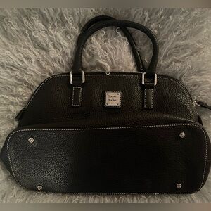 Vintage Dooney & Bourke Black Genuine Leather Bowler